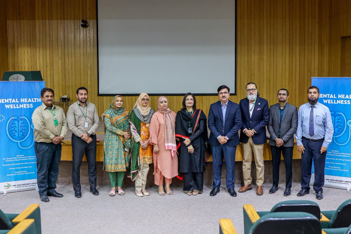 KarwanHayat's tweet photo. Karwan-e-Hayat conducted a recent Mental Health Awareness session for @Its_PARCO  employees at their Corporate HQ, attended by 80+ employees, focusing on wellness. Dr. Uroosa Talib, CMO at Karwan-e-Hayat, moderated. #KarwaneHayat #PARCO #MentalWellness #Support https://t.co/vEl4bOreG0