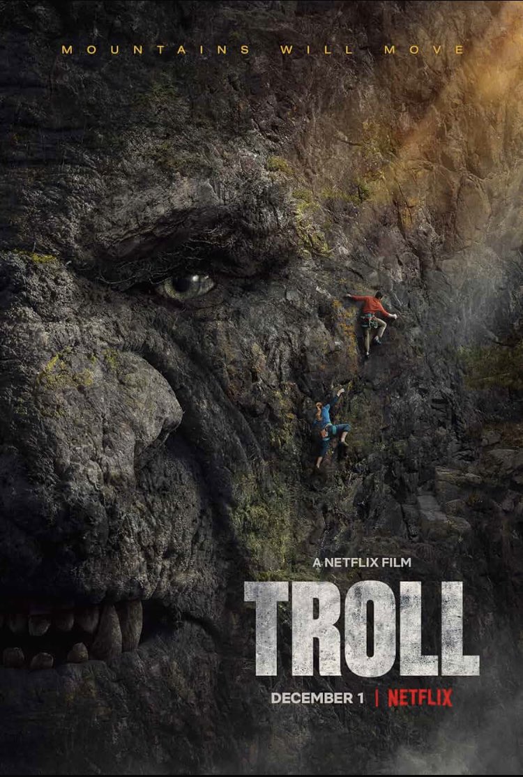 #NowWatching ⭐️⭐️⭐️ Norwegian English language film about a giant #troll who just wants to go home, but humans want to shoot him. I felt bad for him. 😔 #Norway #Netflix #streaming #fantasymovies