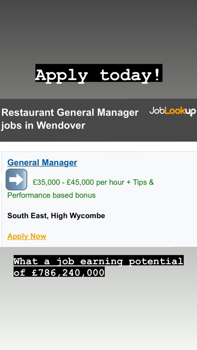 Now here’s a job - finally a genuine hospitality salary.