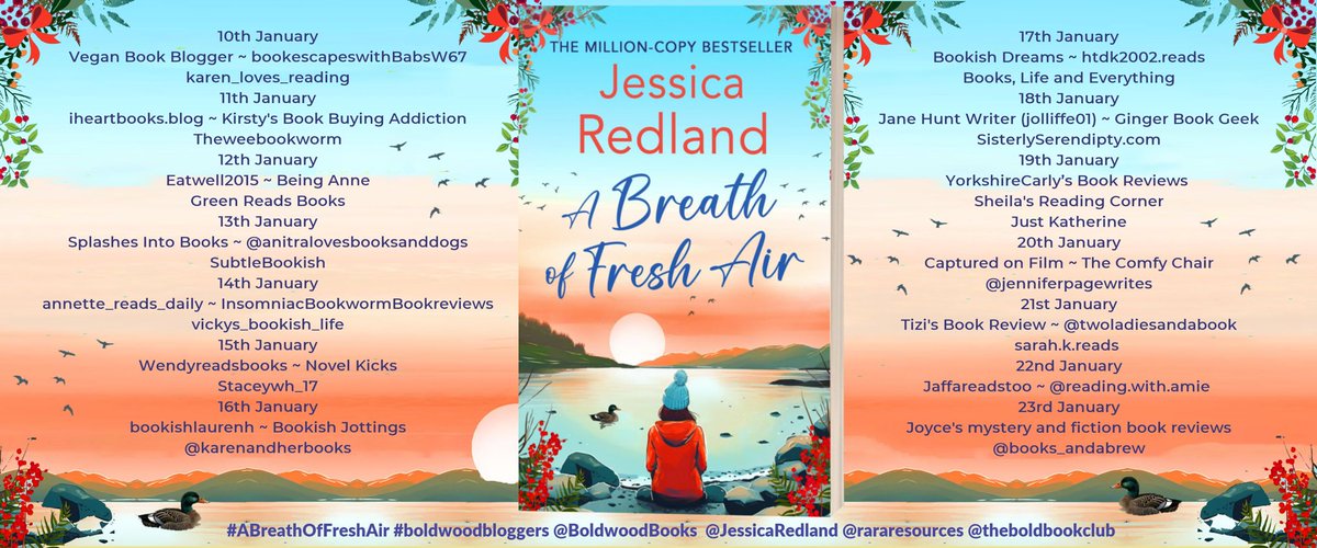 Today I’m on the #blogtour for #ABreathofFreshAir by the lovely @JessicaRedland I always adore Jessica’s books! 🥰🩵 @rararesources @BoldwoodBooks 

kirstysbookbuyingaddiction.home.blog/2024/01/11/blo…

#bookblogger #bookreview #bookrec #excited