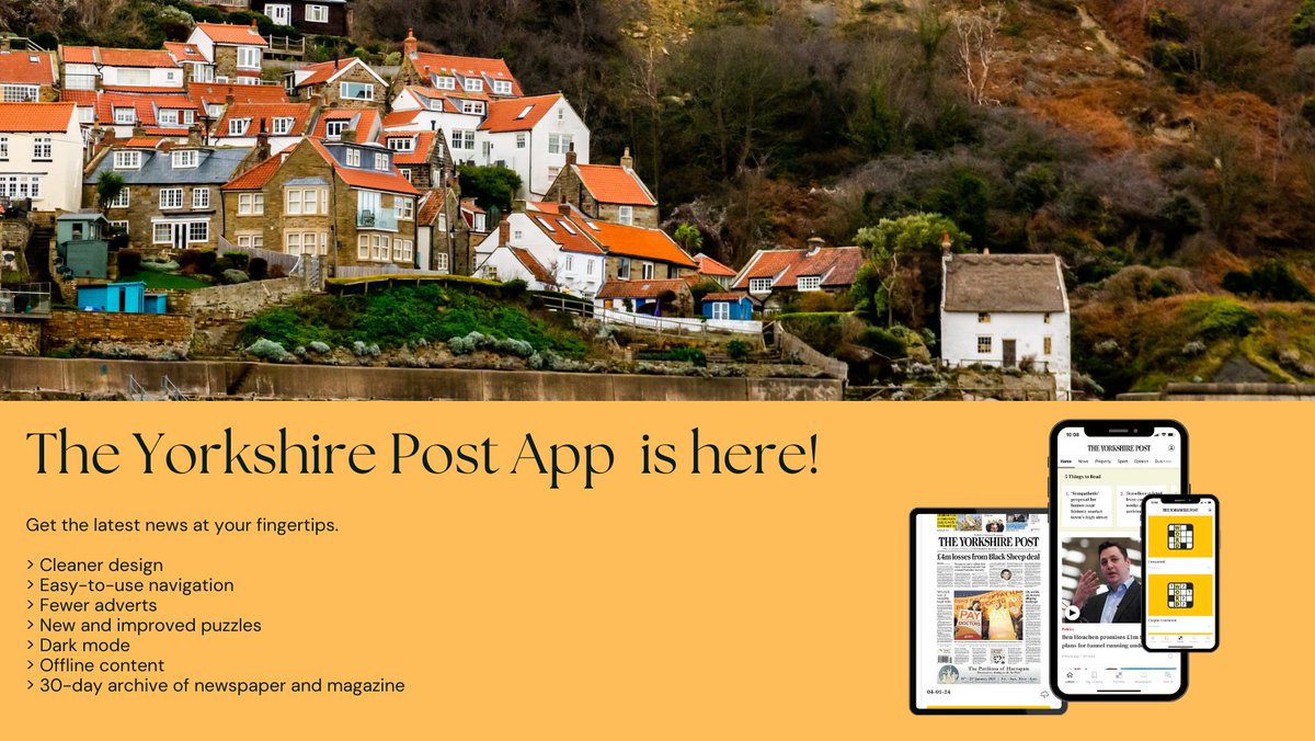 Did I mention we've relaunched the <a href="/yorkshirepost/">The Yorkshire Post</a> app?

With a cleaner design, less adverts and more puzzles, it's another reason to subscribe 

App store 👉 apps.apple.com/gb/app/the-yor…… 

Play store 📷 play.google.com/store/apps/det…… 

Subscribe 📷yorkshirepost.co.uk/subscriptions