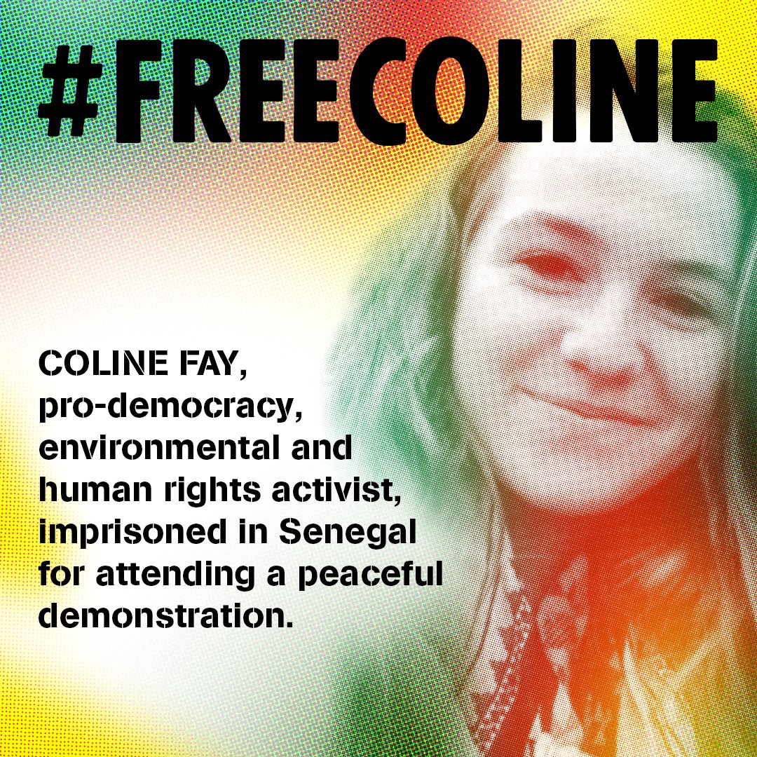 #ColineFay faces LIFE in prison for attending a peaceful demonstration in Senegal. The foreign affairs minister @MinColonna is still not replying. The government is changing, but there is #NoChangeForColine Please RT 🧵​​​​​​​ 1/8