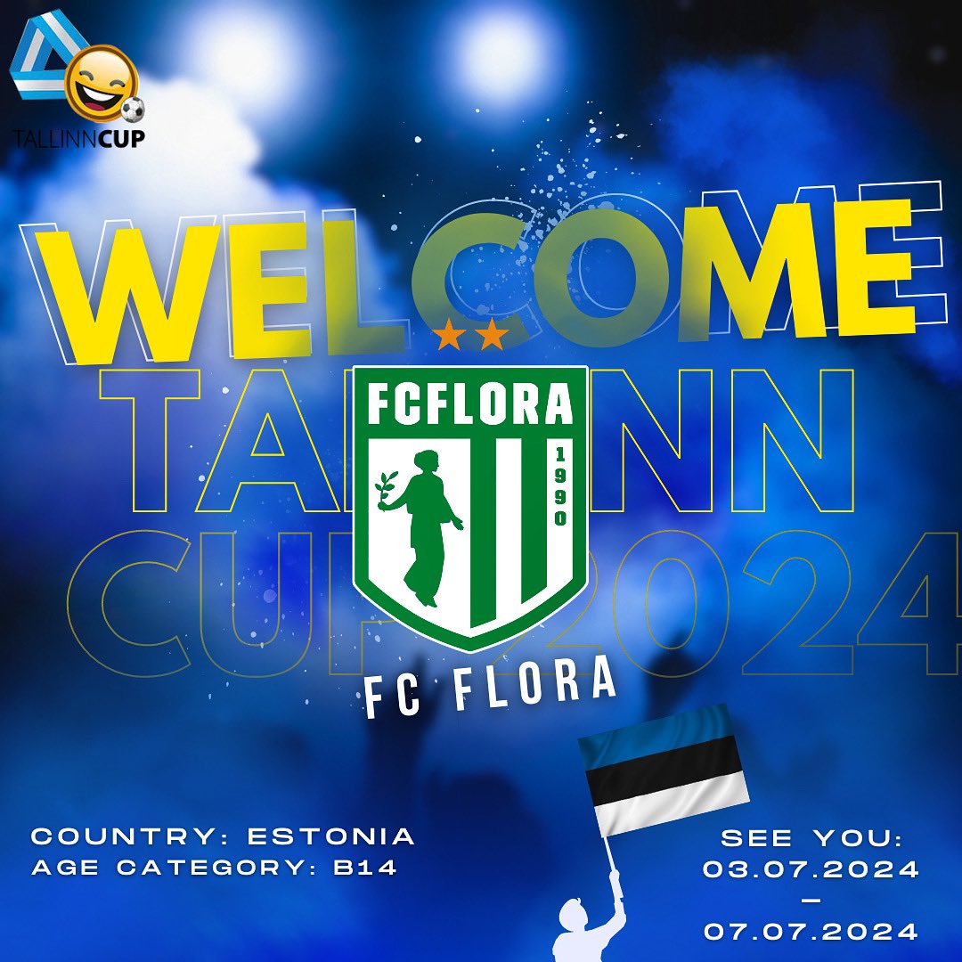 Meet our new participants! FC Flora from Estonia! Welcome to Tallinn Cup 2024 boys⚽️💪