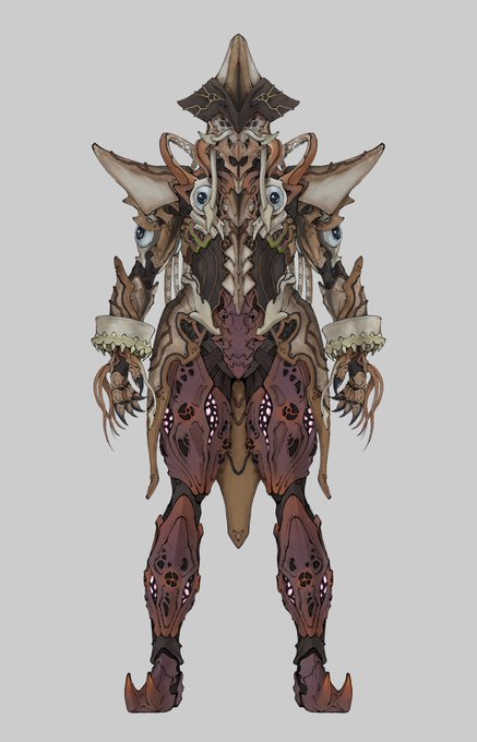 #オリジナル怪人 スキッド セルストルフ イカのラスボスis何...?と悩んでいた中で思いついたのが、某海賊映画のタコ的な船長でした。 完全にそこを頼りにしながらデザインしましたねw 見た目のかっこよさはさることながら、イカの目に当たる部分に若干のこだわりを入れました