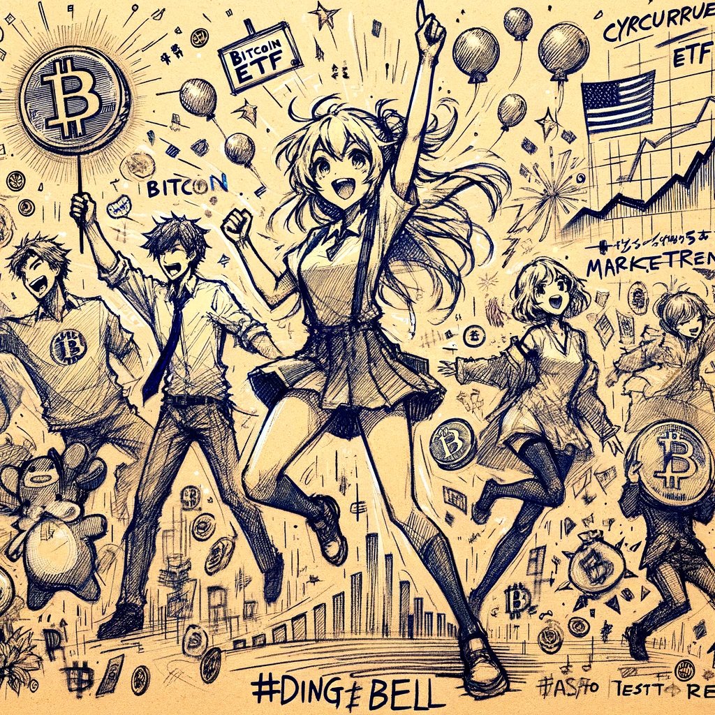 🌐 Exciting news: the Bitcoin ETF has been approved, injecting vibrant energy into the entire cryptocurrency market! This is not just a personal triumph but a historical moment witnessing the mainstreaming of cryptocurrencies 🎉🚀. At #DingBell, we consistently focus on such