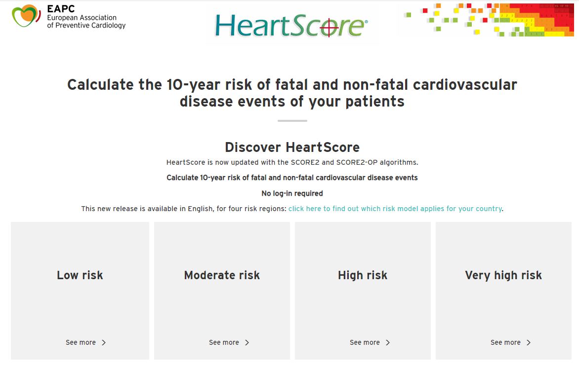 🚀 Exciting news in preventive cardiology! 🌐💙 #HeartScore just got a major upgrade with the SCORE2 and SCORE2-OP algorithms! 🔍 💓Stay at the forefront of cardiovascular risk assessment. Dive in now! #EAPCYoung, #EAPC_ESC #ESCPrev2024 heartscore.org/en_GB?utm_medi…