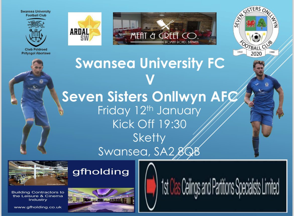 7SistersOnllwyn's tweet photo. All our sides are in action this weekend. 

Our firsts travel to @SwanseaUniFC on Friday. 
Reserves take on @LliswerryFC in the cup. 
The thirds host @fc_grave 
On Sunday our youth play @OfficialRhosFC 

All support greatly appreciated! 
#7SO 💙💚 https://t.co/3qdX02RGtI
