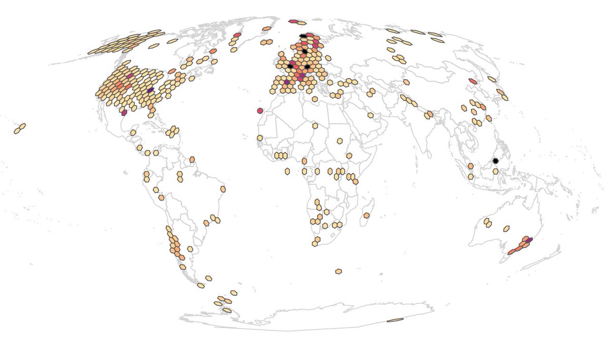JLembrechts's tweet image. I just casually added 3500 unique locations to our @SoilTemp_proj worldmap. Much more to come!

Want to work with this data? Still a few days left to apply for our postdoc (or pre-doc) SoilTemp database-position!
--&amp;gt; uantwerpen.be/nl/jobs/vacatu…