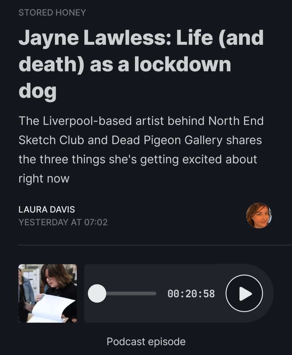 JayneLawless's tweet photo. I was delighted to be invited on to this first episode of Stored Honey by @lcdavis
...asked to talk about what I'd been up to lately and 3 things that I was excited about right now 🤔
#adogcalledbear
#reflectionspodcast #culturalvalue
#clayballs
https://t.co/LbrAf8Upnx https://t.co/1WU7McRrKz