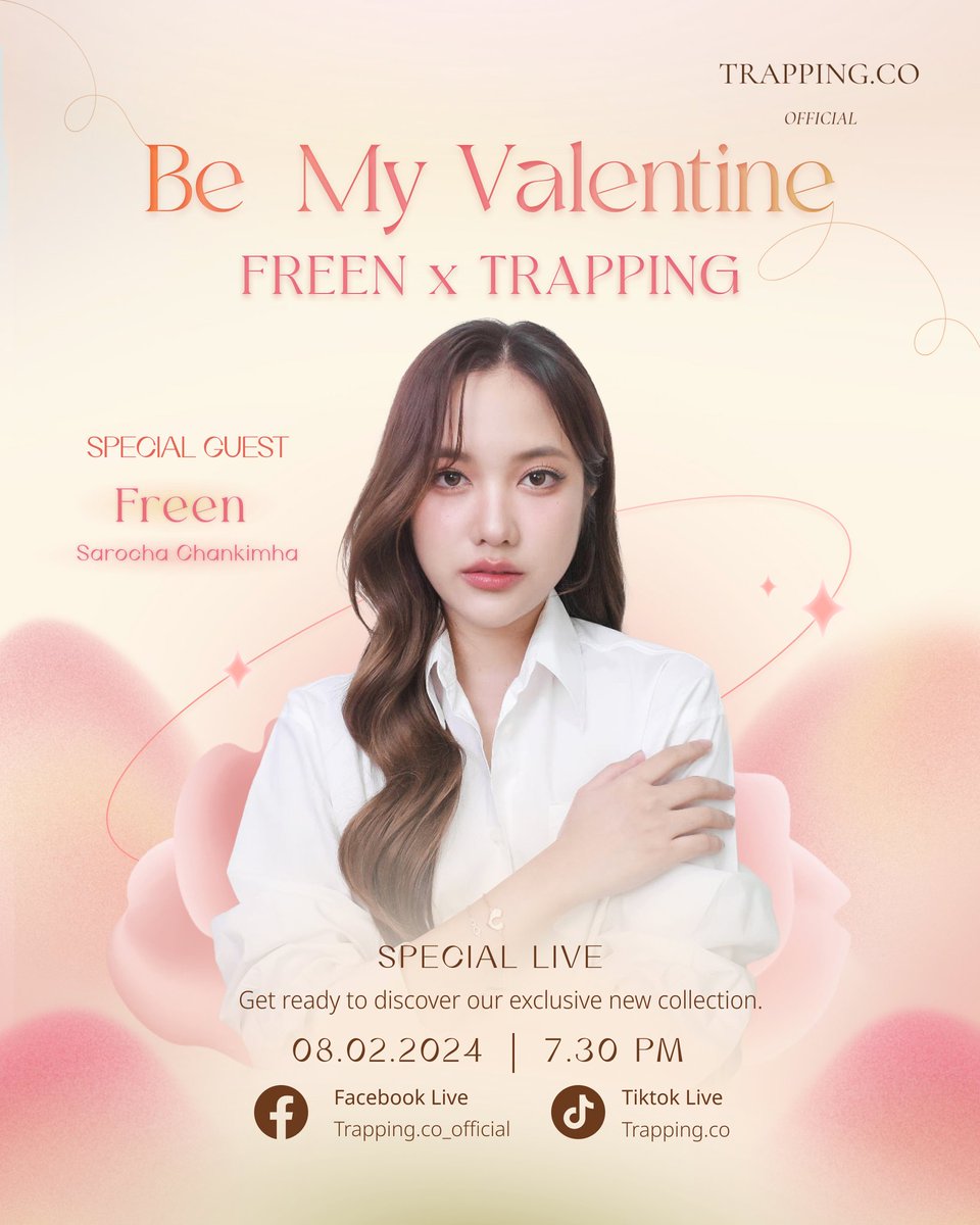 2Infinity4ever's tweet photo. Hey Freen,

Can’t wait for this livestream and collection! 
It is just a combination of perfection!
I guess many will make order transaction
Nobody can deny your elegance &amp; attraction

BE SAROCHA'S VALENTINE 
#TRAPPINGCOxFREEN https://t.co/bZdjyAGqCI