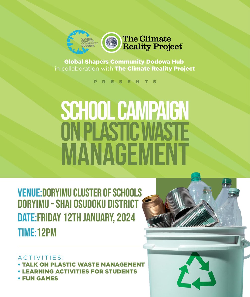 We are ready for a year full of community mobilization &amp; impact making! 

On Friday, our Bus stops by at the Doryimu Cluster of Schools. As a Hub, we recognize the need to shape the next generation of leaders in the peak of the environmental crisis.

Wanna join? Send a DM fast!🩵