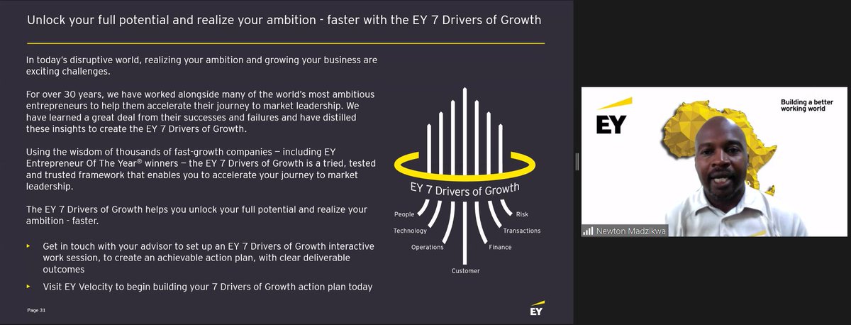 🔴LIVE: Building Your Impact Business by Newton Madzikwa, Executive Director EY. Don't miss out! Join us now: ey.zoom.us/webinar/regist…