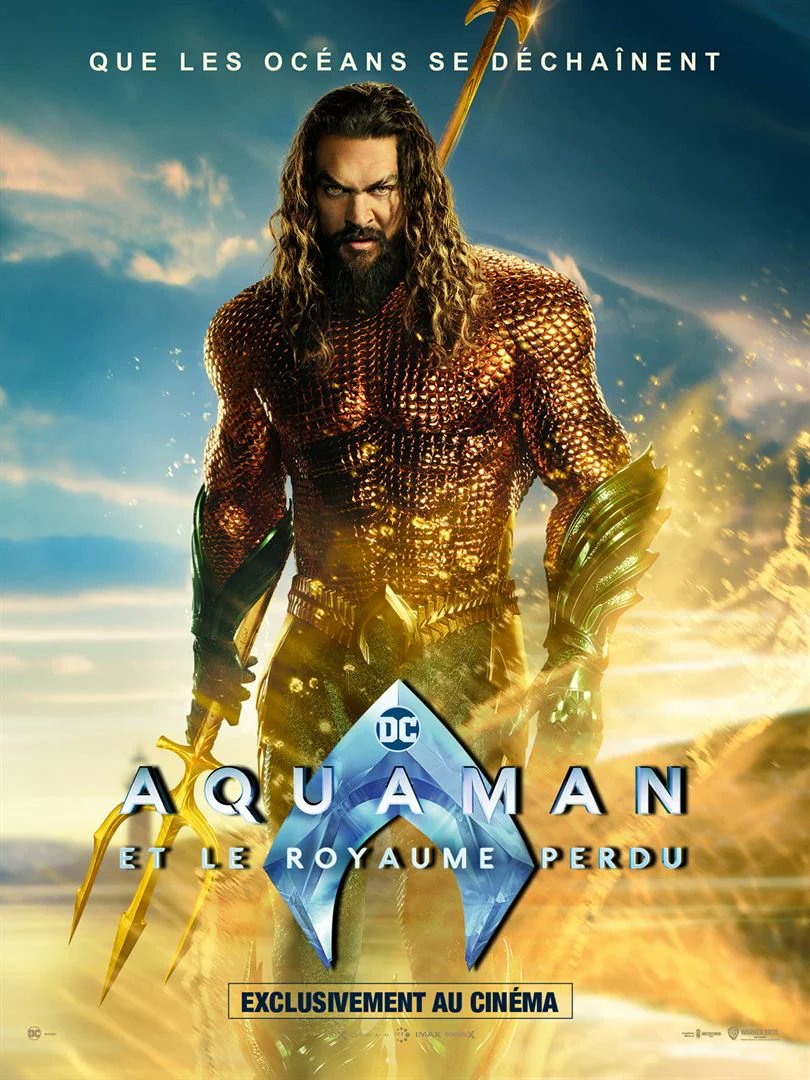 CThumeries's tweet photo. Dans votre salle dès ce vendredi 12 janvier à 20H15, venez voir « Aquaman et le Royaume perdu ». Seconde séance samedi 13 janvier à 20h30.
#Thumeries #AquamanAndTheLostKingdom 
Avec #JasonMomoa @patrickwilson73 #AmberHeard #NicoleKidman @Dolph_Lundgren @Tem_Morrison https://t.co/LADf6dYxYE