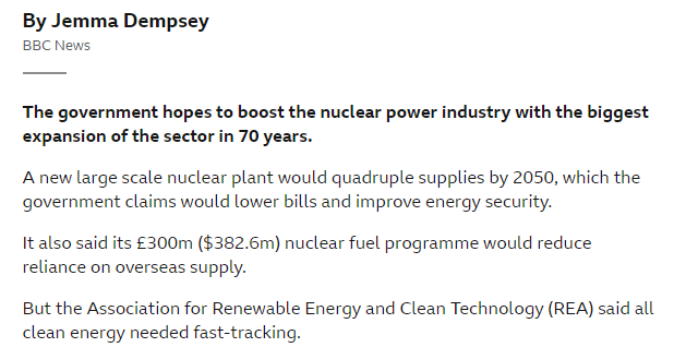 I don't see the need for the reporter's "But". The quote from Renewable Energy and Clean Technology (<a href="/REAssociation/">REA</a> ) is good to see. *All* clean energy needs fast tracking. bbc.co.uk/news/business-…