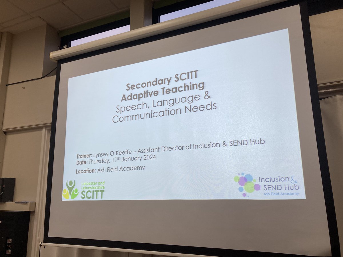 Inclusion & SEND Hub (@isendhub) on Twitter photo A warm <a href="/AshFieldAcad/">Ash Field Academy</a> welcome to secondary SCITT trainees from the <a href="/LeLTSH/">Leicester & Leicestershire Teaching School Hub</a> <a href="/leicesterscitt/">Leicester & Leicestershire SCITT</a>. We’re looking forward to the next 2 days in preparation for your specialist school placements next week 💚 Every Teacher a Teacher of SEND #inclusion #SEND #SCITT A warm <a href="/AshFieldAcad/">Ash Field Academy</a> welcome to secondary SCITT trainees from the <a href="/LeLTSH/">Leicester & Leicestershire Teaching School Hub</a> <a href="/leicesterscitt/">Leicester & Leicestershire SCITT</a>. We’re looking forward to the next 2 days in preparation for your specialist school placements next week 💚 Every Teacher a Teacher of SEND #inclusion #SEND #SCITT