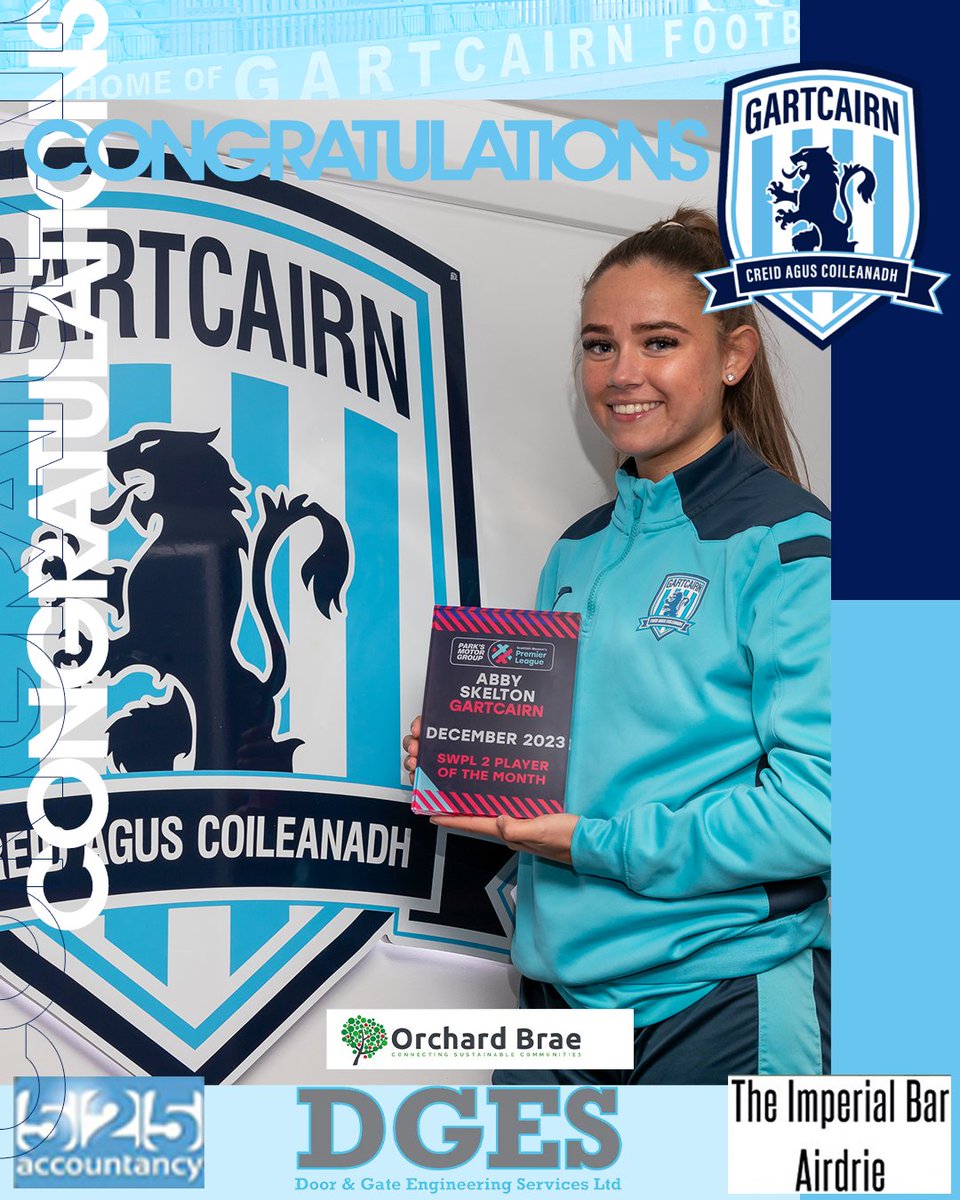 Gartcairn Women (@cairnwomen) on Twitter photo Congratulations to <a href="/abbyskeltonn/">Abby Skelton</a> on winning <a href="/SWPL/">Scottish Women's Premier League</a> 2 player of the month for December. The determination, drive & commitment she has shown since coming back from injury has been exceptional. Congratulations Abby. Photo by <a href="/CollargeImages/">Colin Poultney</a> Congratulations to <a href="/abbyskeltonn/">Abby Skelton</a> on winning <a href="/SWPL/">Scottish Women's Premier League</a> 2 player of the month for December. The determination, drive & commitment she has shown since coming back from injury has been exceptional. Congratulations Abby. Photo by <a href="/CollargeImages/">Colin Poultney</a>