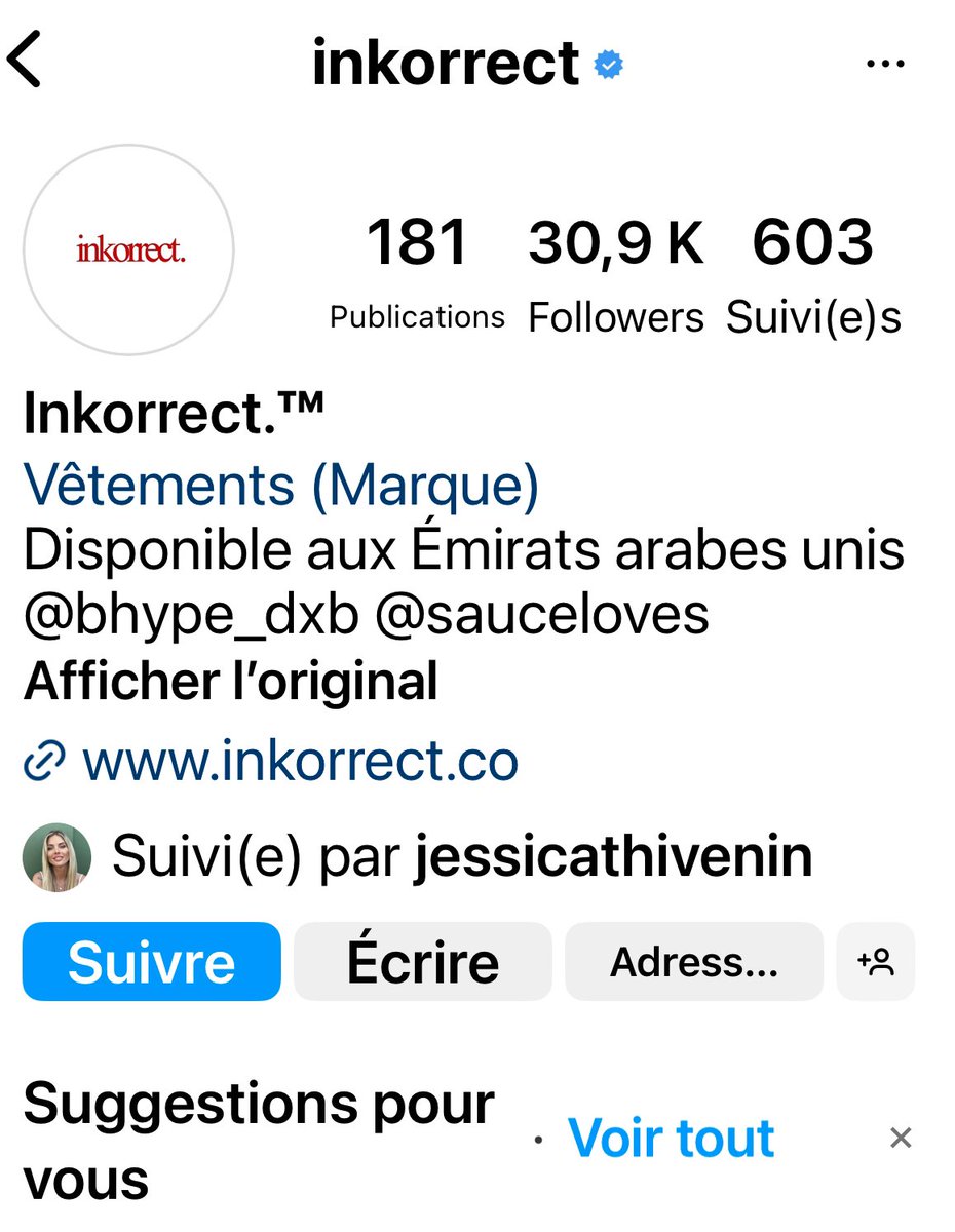 influcorrect's tweet image. #ThibaultGarcia 
@ThibaultGarcia 

Société #Inkorrect @inkorrectbrand 
 📍#Dubai   

Produit #vetement   

📆 10/01/2024 

#ICE #PNC #Snapchat 

#influvoleurs 

@pr_financier.@urssaf.@ImpotsService.@DGCCRF.@gouvernement.@SignalConso.@justice_gouv