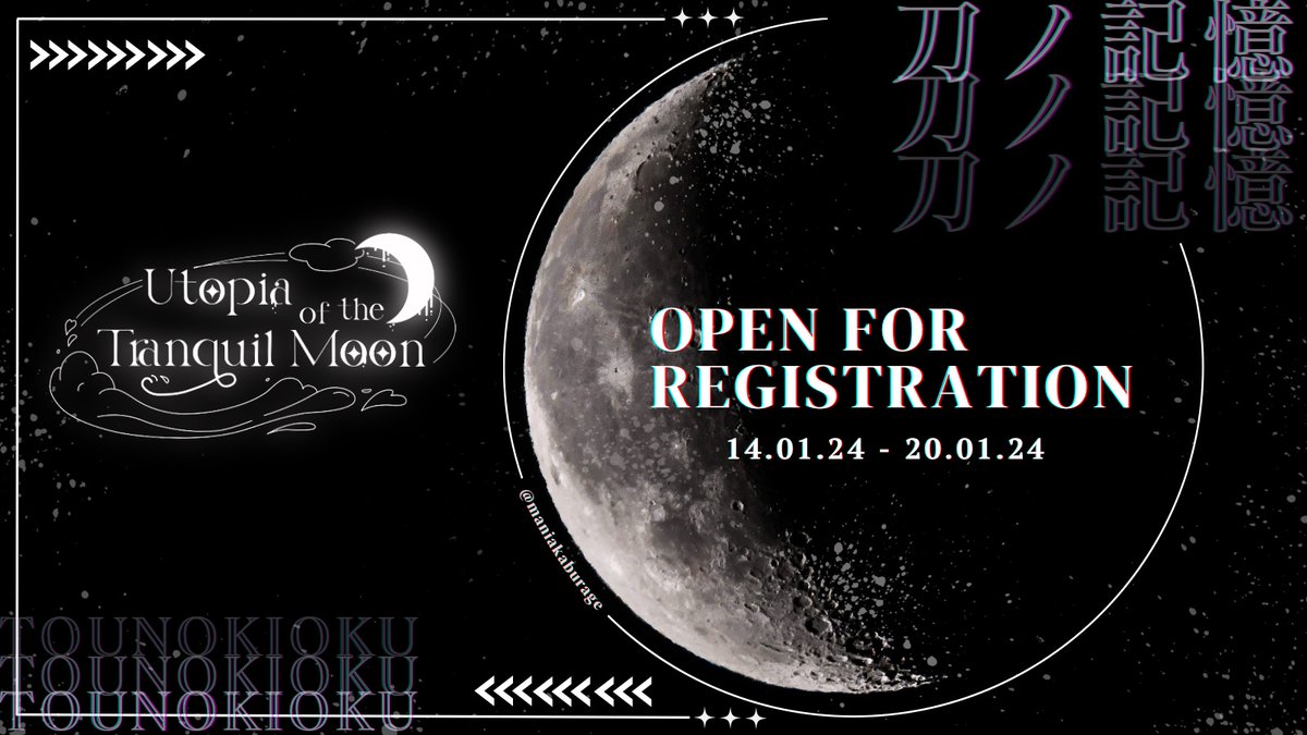 【 OPEN REGISTRATION 】

Layaknya sang rembulan, kita harus mengarungi kekosongan untuk kembali penuh. 

Pada sisi paling terang sang rembulan, pada harapan yang kita raih diantara segala kegelapan, pada kebahagiaan yang selama ini kita nantikan,

Sampai bertemu disana.