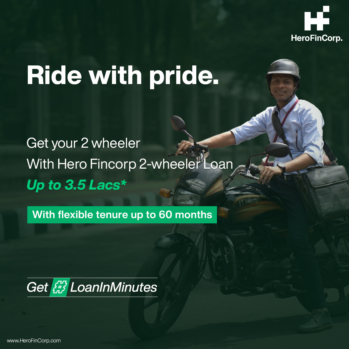 HeroFinCorpLtd's tweet image. We help you finance the bike of your dreams with customizable #twowheelerloans. Choose from various tenures and down-payment options to find the right #financingsolution for you. Get your 2-wheeler now.

Apply now: hiplapp.onelink.me/7jZY/91o35sqk
 
 #HeroFincorp #NoPaperwork #QuickLoan