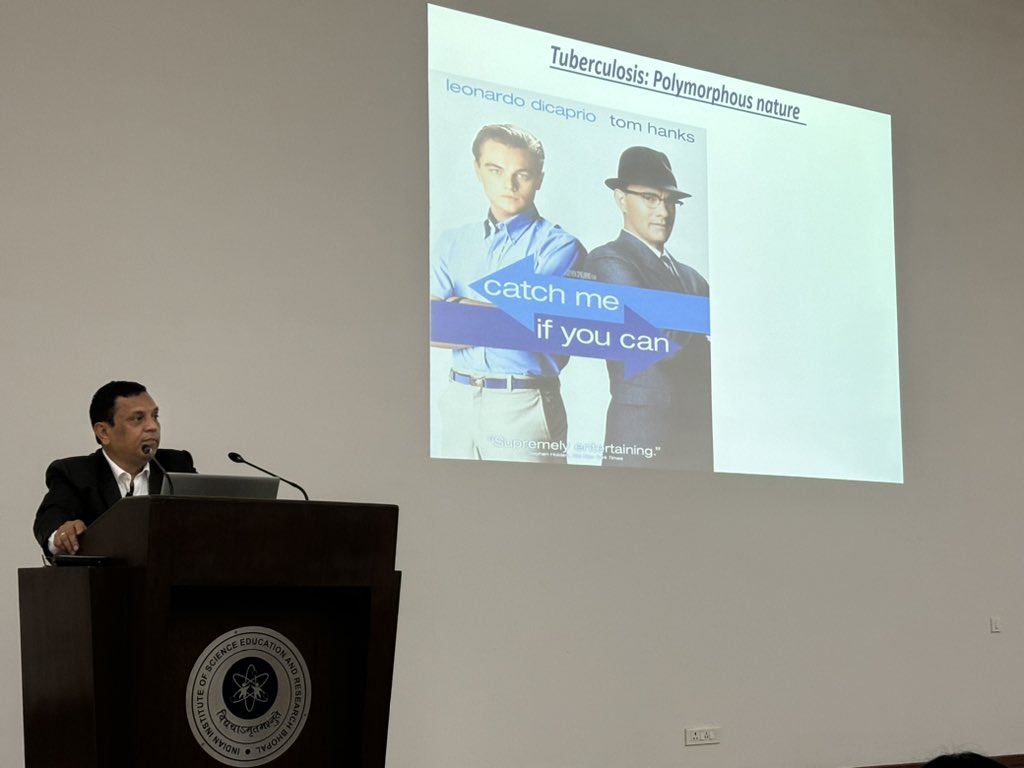 vinita_gowda's tweet photo. #abm24 @iiserbhopal
Day 2 starts with plenary talk by #arnab @smartelegans
From aging to metabolism & more:#elegans stories
The conference ends with plenary talk by Prof. #GobardhanDas, Director @iiserbhopal @dasgobardhan
on understanding infectious bio of #Tuberculosis.. https://t.co/YFXvZhmp61