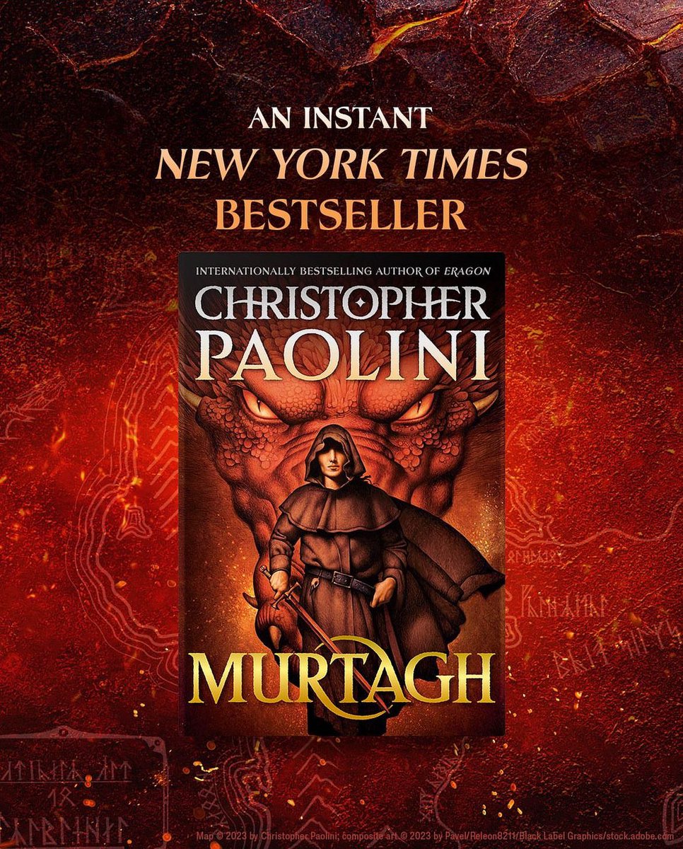 MURTAGH, the epic return to the world of Eragon. 
Now available in our bookshops
