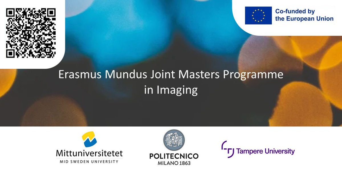 eminzerman's tweet photo. 📣 Three EU universities joined forces for a new and extraordinary Erasmus Mundus Joint Masters Programme in Imaging!

The most successful applicants will receive a scholarship for education and living expenses! Details are below!

Apply here: https://t.co/SJ4opJDCAQ https://t.co/Na0lo9ltIo