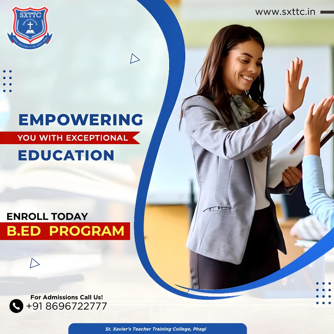 sxttc_phagi's tweet photo. The best Teacher Training (B.Ed) college in Jaipur, St. Xavier's Teachers Training College! Our
๐ +91-8302466466.
๐ https://t.co/DR8iunrpUj.
๐ง sxttc@iirm.ac.in.
#StXaviersTeachersTrainingCollege #BEdProgram #JaipurEducation #TeachingCareer #PracticalTraining #TTCollege https://t.co/uudibvgpWR