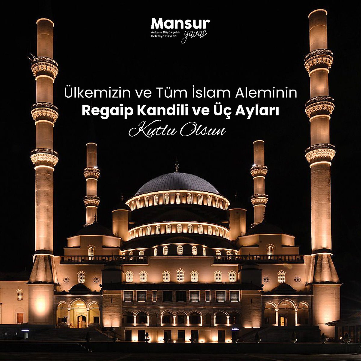 Ülkemizin ve tüm İslam aleminin Regaip Kandili’ni kutluyorum. 

Ülkemize sağlık, huzur, bereket ve rahmet getirmesi dileğiyle...