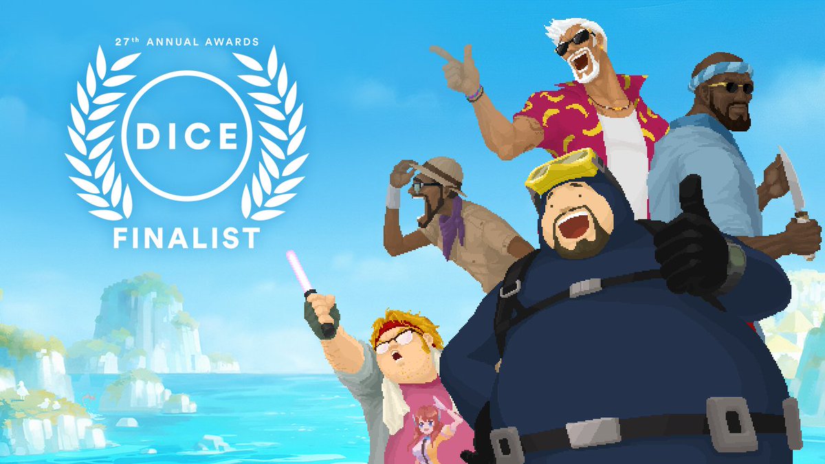 🎮🏆DAVE THE DIVER has received three nominations in the 27th Annual #DICEAwards  🎮🌊

Thank you, @Official_AIAS ! Wish us the best of luck! 🌊🐠
See all the finalists here:
interactive.org/awards/27th_di…