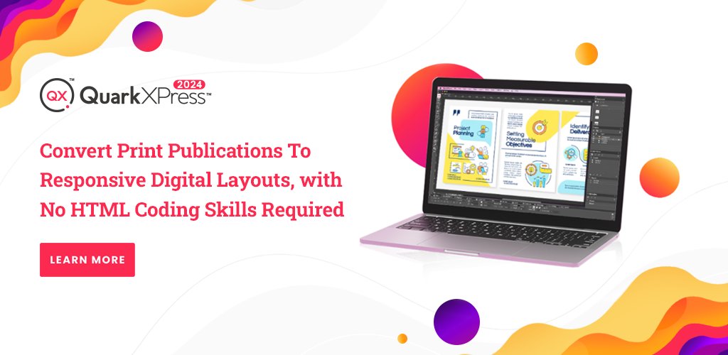 QuarkXPress's tweet image. When it comes to digital design and publishing, QuarkXPress in a league of its own, making it easier to convert design projects into websites and interactive digital experiences.
Learn more, and start a free 7-day trial bit.ly/3Sbtuw5
#PageLayout #LayoutDesign