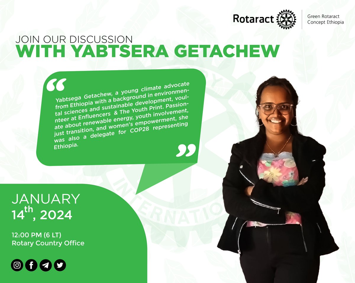 Green Rotaract Concept Ethiopia tweet media