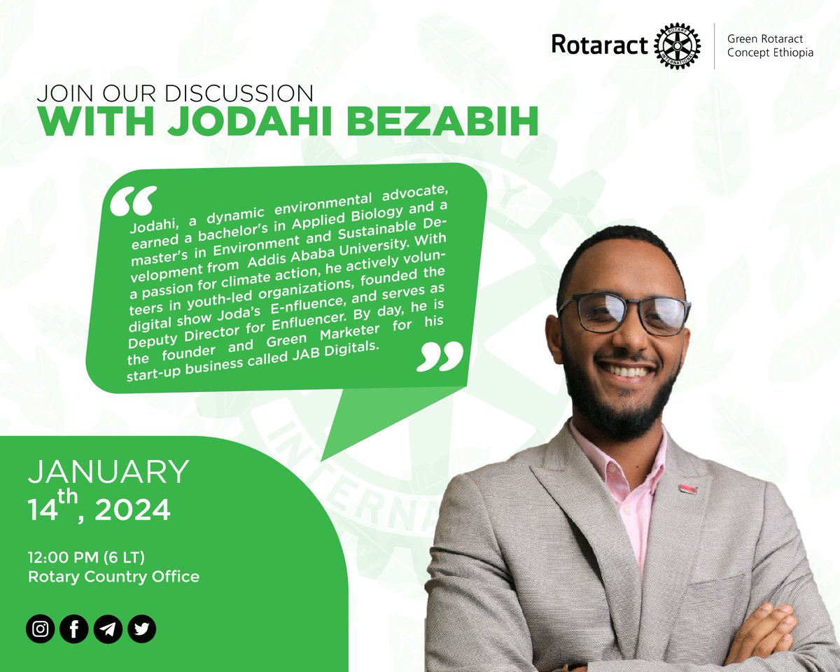 Green Rotaract Concept Ethiopia tweet media