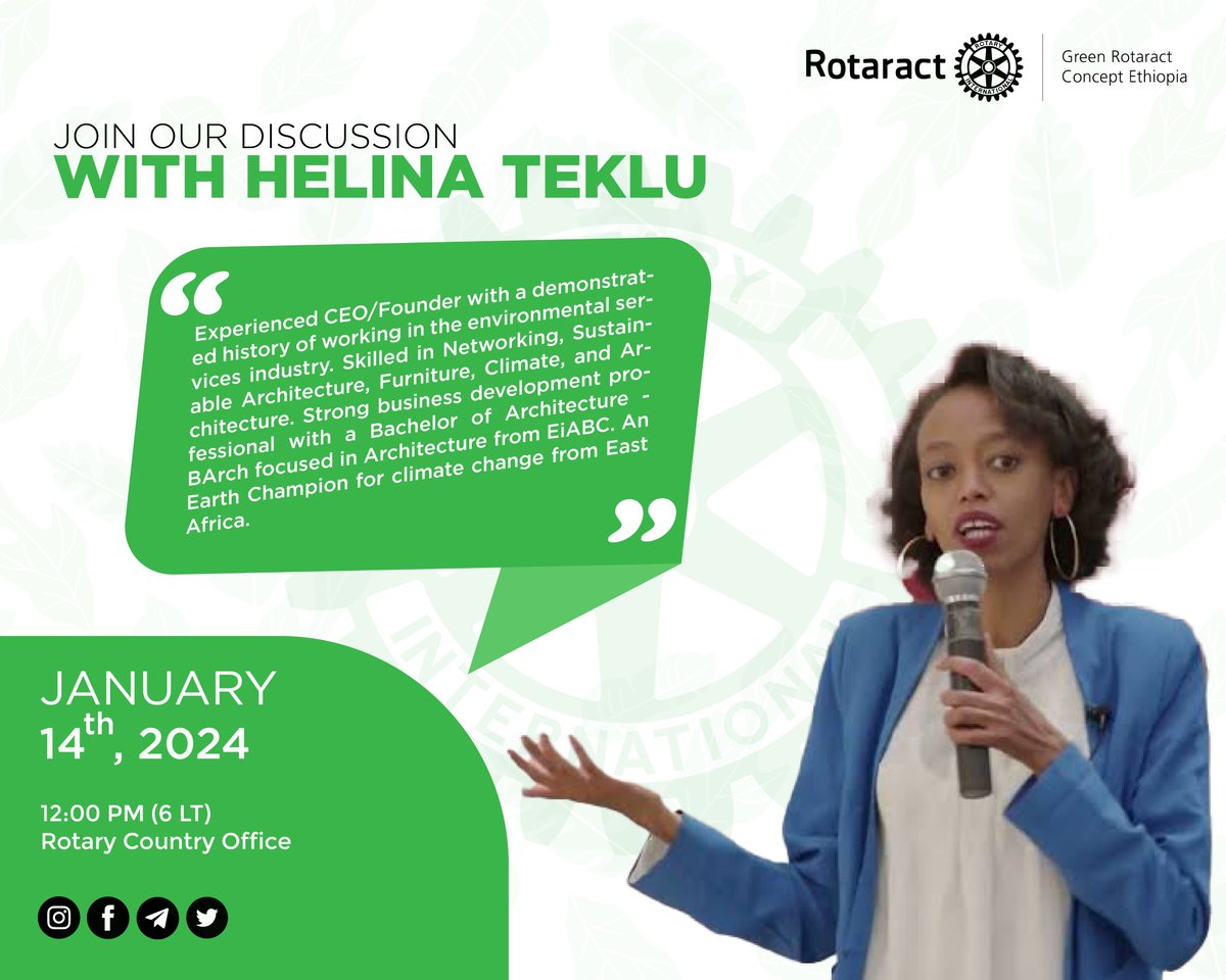 Green Rotaract Concept Ethiopia tweet media