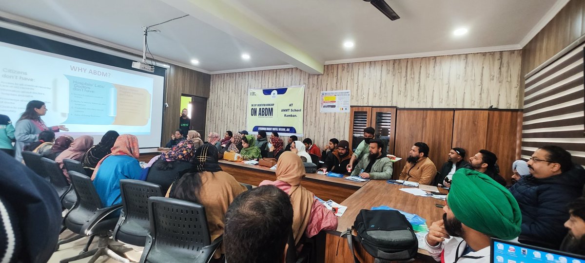 Chief Medical Officer Ramban (@cmoramban) on Twitter photo 🌐 A day dedicated to orienting and supporting the Ayushman Bharat Digital Mission #ABDM at AMNT School, overseen by the Chief Medical Officer. Graced by the presence of the District Immunization Officer and the State team (ABDM). <a href="/HealthMedicalE1/">Health & Medical Education Department J&K</a> <a href="/NHMJK5/">NHM, J&K</a> <a href="/dhs_jammu/">DIRECTORATE OF HEALTH SERVICES JAMMU</a> <a href="/dcramban/">Deputy Commissioner (DEO), Ramban</a> 🌐 A day dedicated to orienting and supporting the Ayushman Bharat Digital Mission #ABDM at AMNT School, overseen by the Chief Medical Officer. Graced by the presence of the District Immunization Officer and the State team (ABDM). <a href="/HealthMedicalE1/">Health & Medical Education Department J&K</a> <a href="/NHMJK5/">NHM, J&K</a> <a href="/dhs_jammu/">DIRECTORATE OF HEALTH SERVICES JAMMU</a> <a href="/dcramban/">Deputy Commissioner (DEO), Ramban</a>