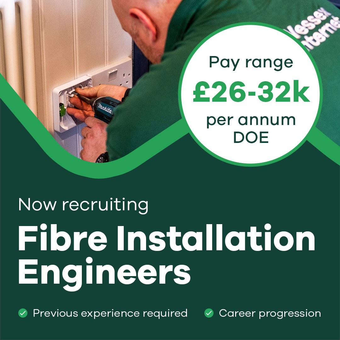 Experienced Fibre Installation Engineers – we need you! 📣

Apply today: bit.ly/3RLjvfH

To discuss this role further contact our friendly recruitment team via careers@wessexinternet.com

#NewYearNewMe #NewYearNewJob #DorsetCareers #DorsetJobs #Jobs @JCPinDorset
