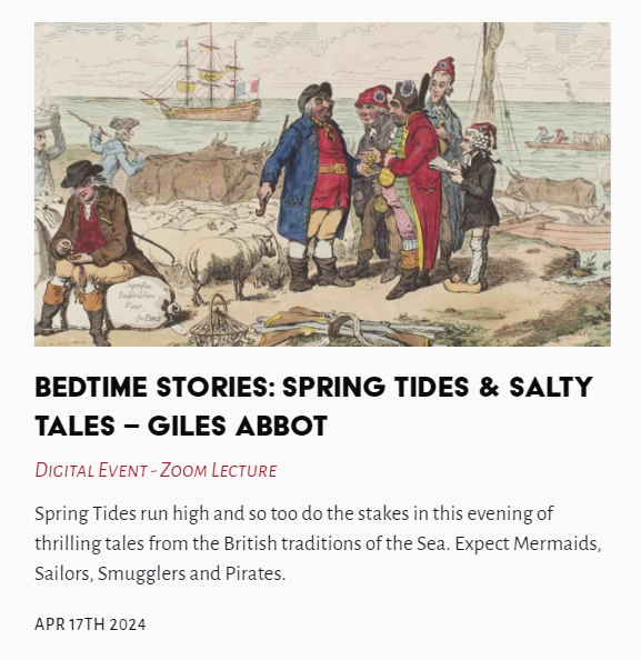 Tonight's Storytelling - Bedtime Stories: Spring Tides & Salty Tales - Giles Abbot #BedtimeStories #SpringTides #SaltyTales #GilesAbbot @TheLastTuesdayS thelasttuesdaysociety.org/event/bedtime-…