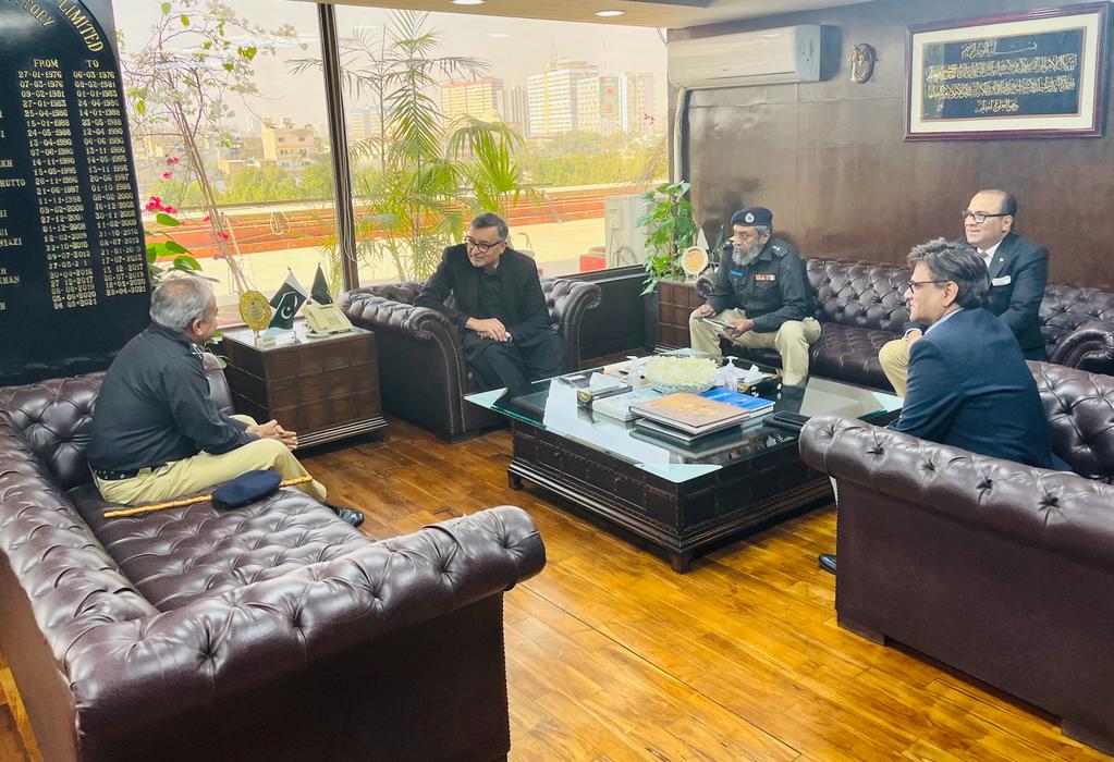 niclpak's tweet photo. Honourable Addl. IG Police, Mr. Khadim H. Rind (PSP) Call On, at our Respected CEO NICL, Mr. Khalid Hamid, today https://t.co/zdLeuqnnfj
