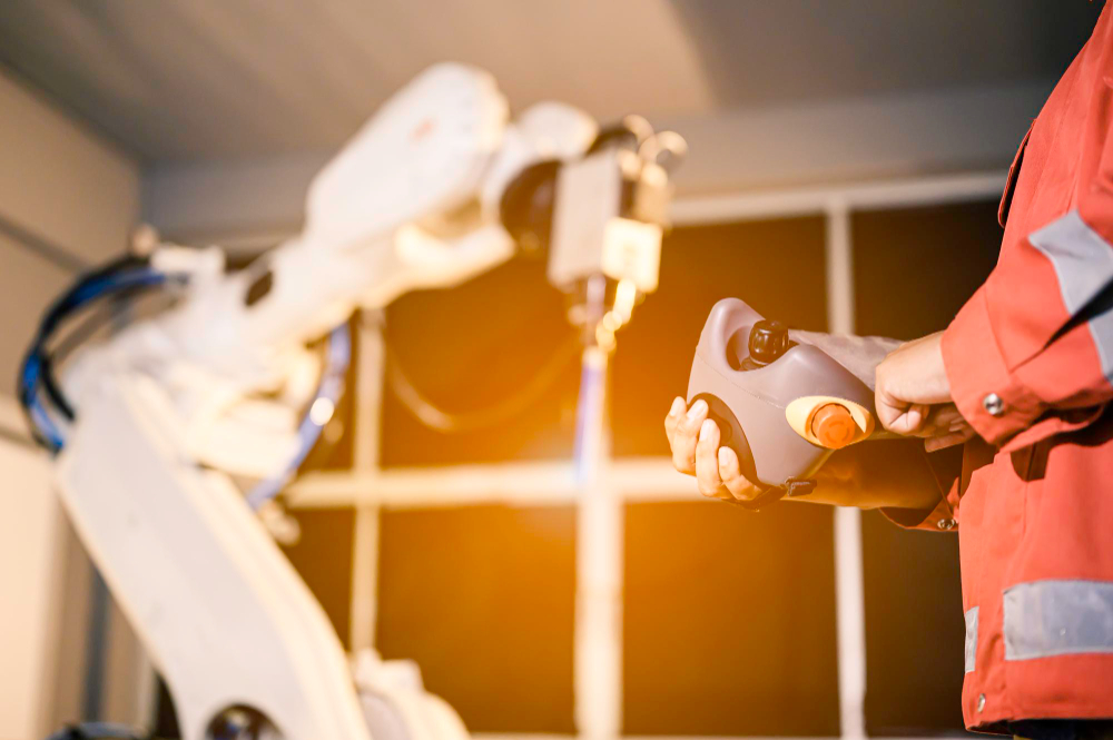 ningenia's tweet photo. En la era de la automatización, la colaboración humano-robot es clave. En Ningenia fusionamos tecnología para potenciar habilidades humanas. Desde robots colaborativos hasta visión artificial, estamos creando un futuro donde eficiencia e innovación van de la mano. 💡🤖 https://t.co/xk6thrFmxi