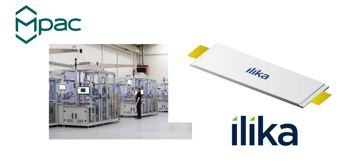 Pleased to announce that as part of project SiSTEM, Ilika and @MpacGroupplc have signed off the design of Ilika’s #solidstatebattery assembly line. This will be built at our facility in Hampshire in 2024 & will be capable of delivering 1.5MWh #solidstate #batteries per year.
