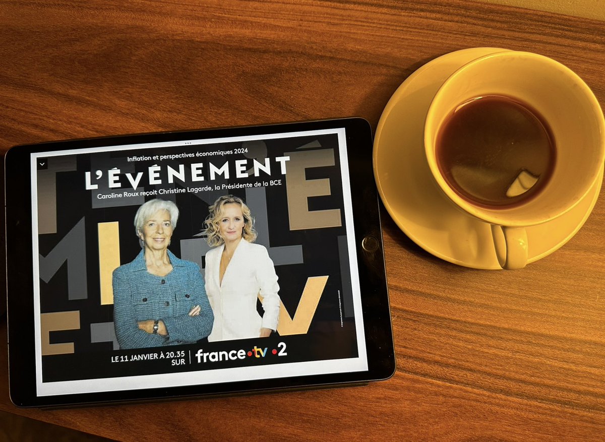 Lagarde's tweet photo. Ce soir. 20:30. France 2.

#Levenement https://t.co/aBjpW2pvU5