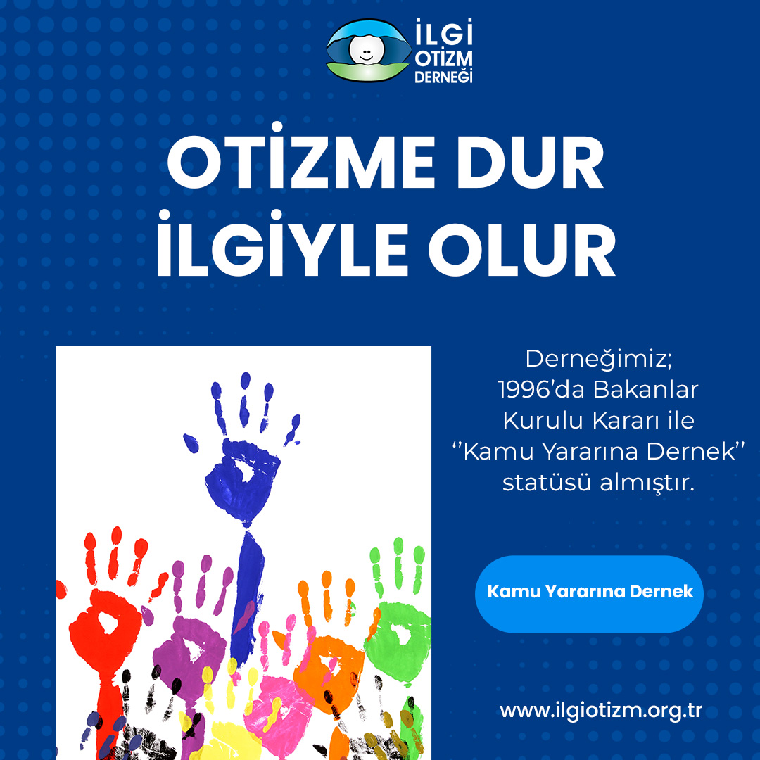 Derneğimiz; 1996’da Bakanlar Kurulu Kararı ile ‘’Kamu Yararına Dernek’’ statüsü almıştır.

📷 Kamu Yararına Dernek

📷 ilgiotizm.org.tr

#ilgiotizm #otizm #özeleğitim #eğitim #eğitimdesteği #otizmeilgiliol