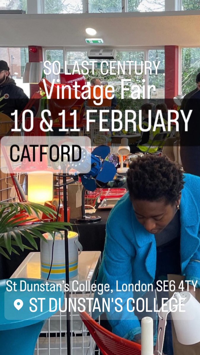 so_lastcentury's tweet image. Three great So Last Century events for Feb &amp;amp; March, in London!

📌 CATFORD Vintage Fair
10+11 February
@StDunstansColl Catford, SE6 4TY

📌BOW Vintage Interiors Show
02 March
@thehacbow Morgan St, Bow, E3 5AA

📌NEW CROSS Vintage Fair
17 March
@GoldsmithsUoL New Cross, SE14 6NW
