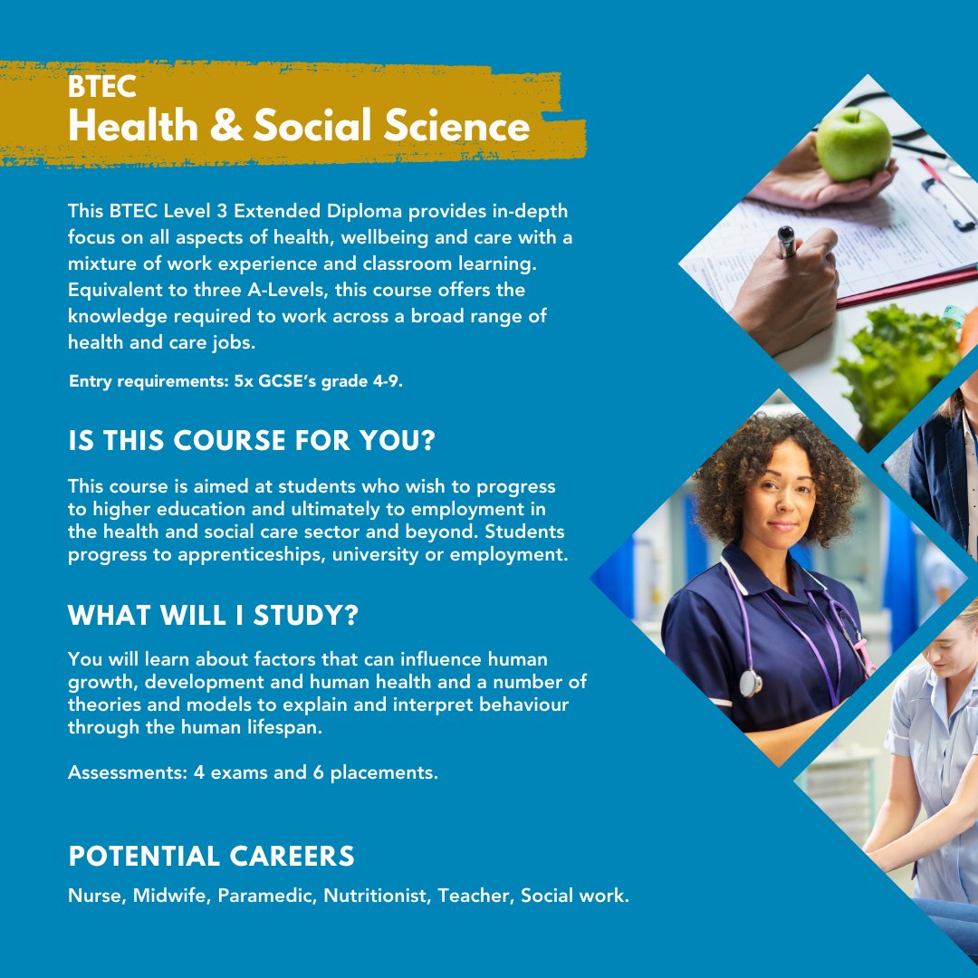 RedhillSixthVoc's tweet photo. APPLICATIONS ARE OPEN 📚
Starting September 2024

#earlyyears #sport #healthandsocialcare #level3 #sixthform #aspiration #aimhigh #vocationalcourses https://t.co/lAsGGeyk3x