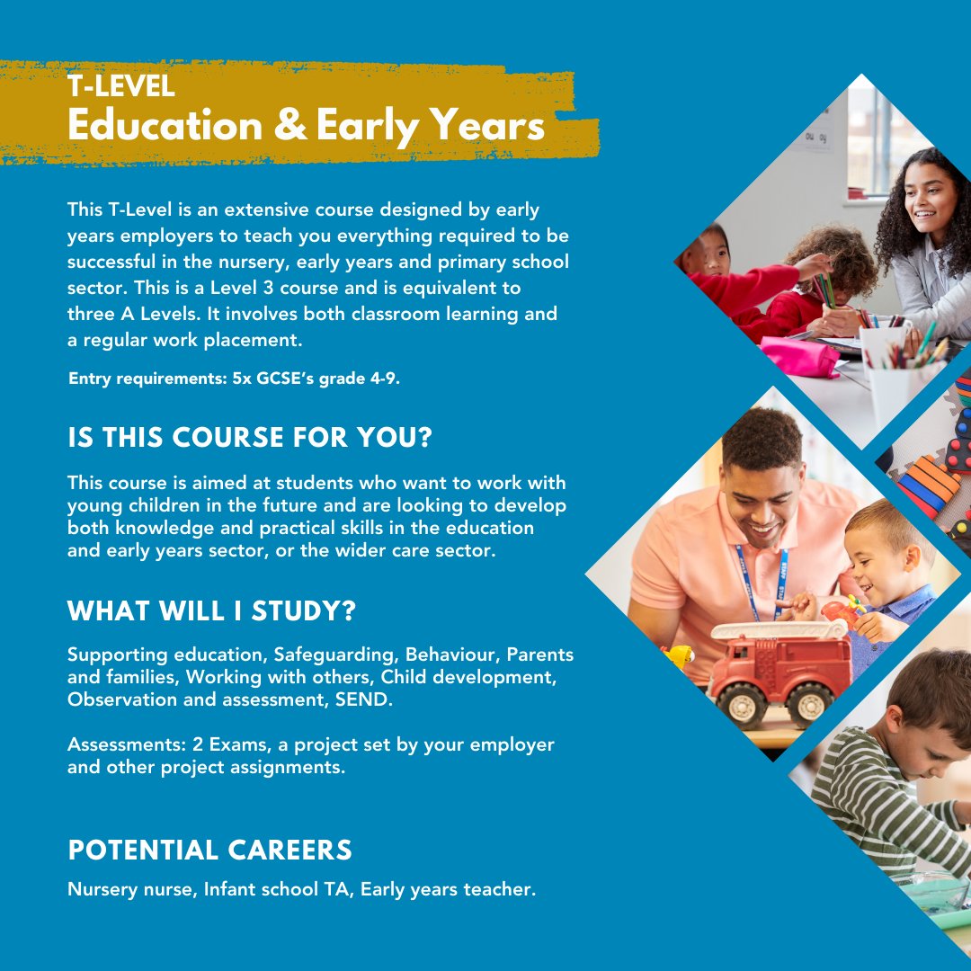 RedhillSixthVoc's tweet photo. APPLICATIONS ARE OPEN 📚
Starting September 2024

#earlyyears #sport #healthandsocialcare #level3 #sixthform #aspiration #aimhigh #vocationalcourses https://t.co/lAsGGeyk3x