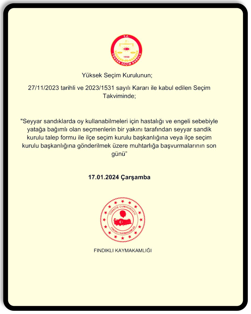 Findiklikymkmlk's tweet photo. Duyuru📢 https://t.co/9F0GDQQlqr