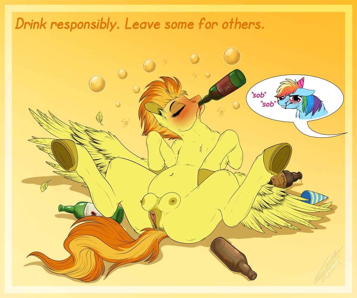 "xX Drink Responsibly Xx" - we heard you and I delivered - you wanted the implied NSFW version and here it is. I hope you'll enjoy the view~ 🍆💜

#art #artist #ArtistOnTwitter #artisticnudity #artwork #digitalart #nsfw #nsfwart #brony #mlpfim #mylittlepony #mlpfanart #mature