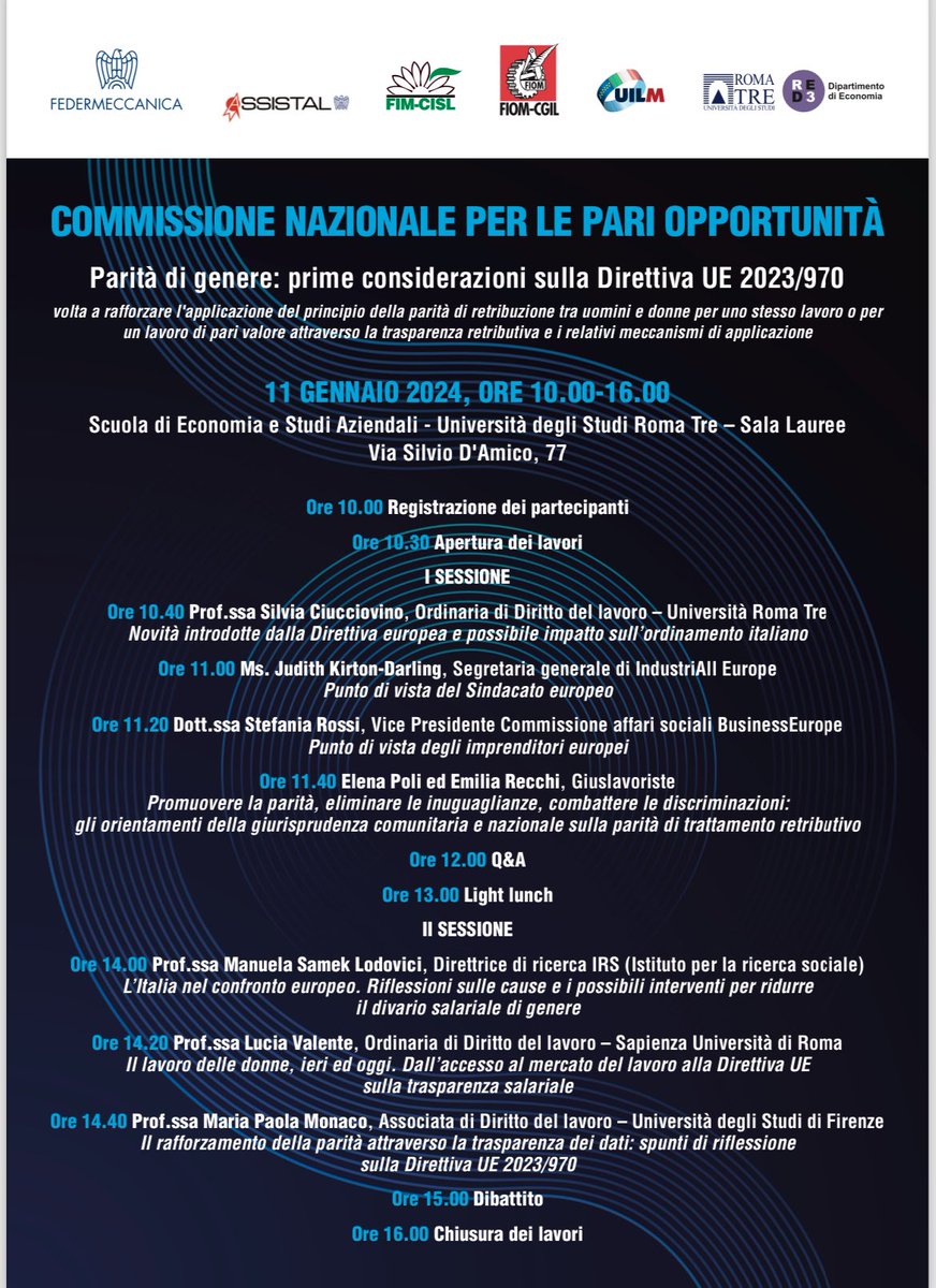 Great to be in Rome with @industriAll_EU Italian metal affiliates @fiomnet @FIMCislStampa @UilmNazionale & the metal employers @Federmeccanica to discuss #paytransparency #equalpay #GoodIndustrialJobs