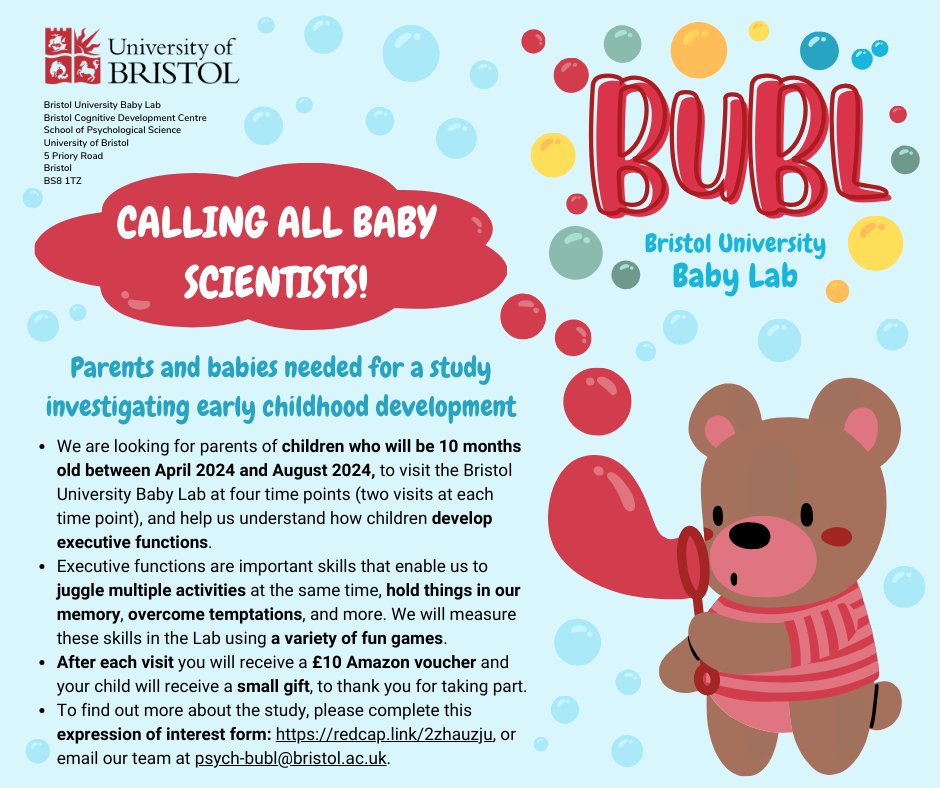 We are still recruiting families to take part in the LEAF study! 

If your child will be 10 months old between April 2024 and August 2024, and you would like to take part or find out more about the study, please complete this expression of interest form: redcap.link/2zhauzjuto