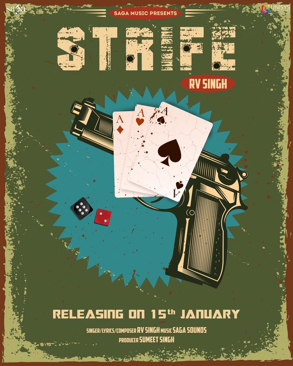 Turn up the nostalgia ! Beats were fresh, and old-school hip-hop ruled the streets. #Strife track by RV Singh dropping on #15thJan2024. @SumeetSinghM | @Unisysinfo | @sagastarrvsingh | #SagaHits |