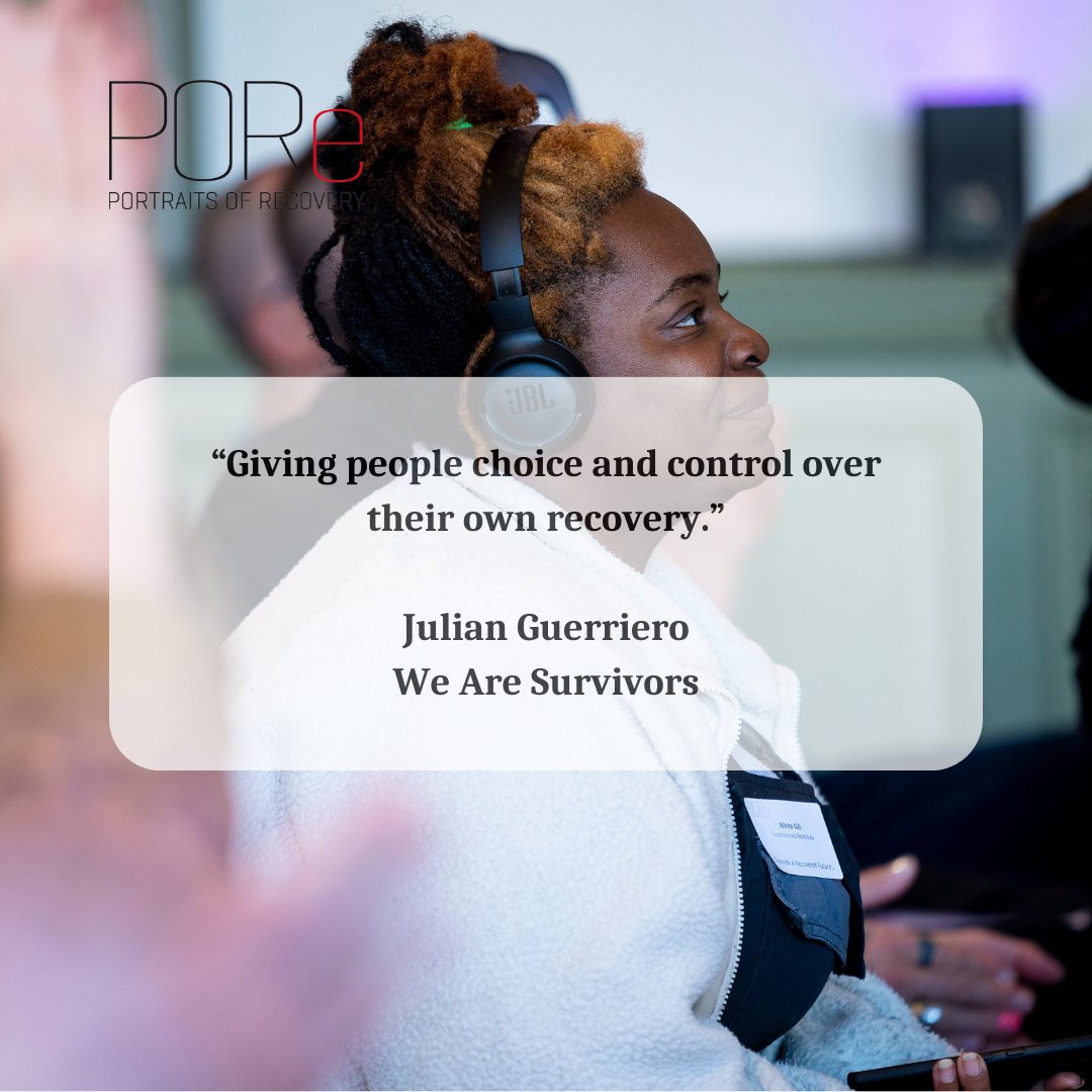 P_O_Re's tweet photo. 📣 Culture must change the narrative for the better,” @Jen1Cleary @ace_thenorth.

📣 “Do the opposite of the conditions of abuse,” @MrMadrigalOBE, @thisissurvivors.

Speaking at our event, Towards a #Recoverist Future. 

📖 Read more about #Recoverism 👇: https://t.co/QqPYTSFjdb https://t.co/2PW86QnOGo